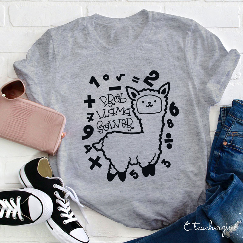 Probllama Solver Teacher T-Shirt