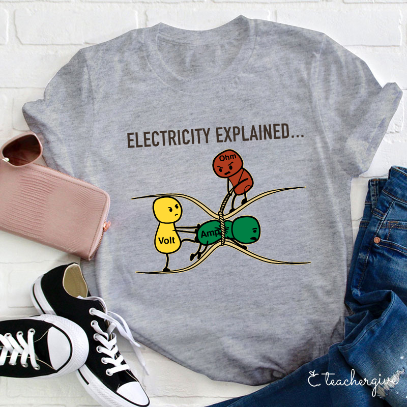 Electricity Explained Teacher T-Shirt