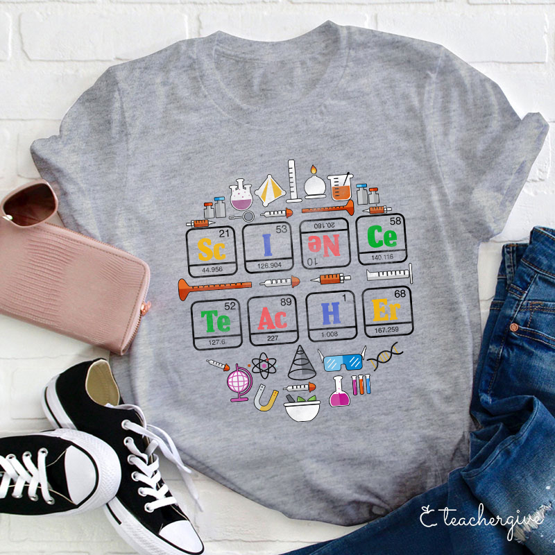 Science Teacher Play With These Equipments Teacher T-Shirt