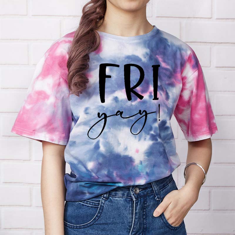 Fri Teacher Tie-dye T-Shirt