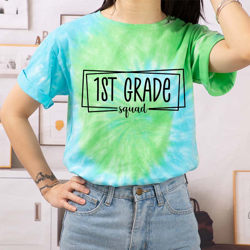 Personalized Grade Squad Tie-dye T-Shirt