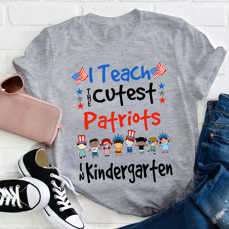 Personalized Grade I Teach The Cutest Patriots Teacher T-Shirt
