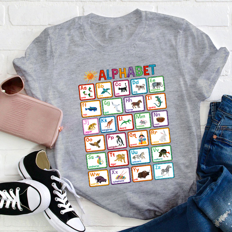 Animals Alphabet Teacher T-Shirt