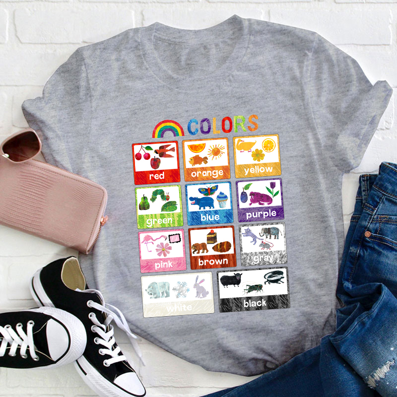 Colourful Colors Teacher T-Shirt