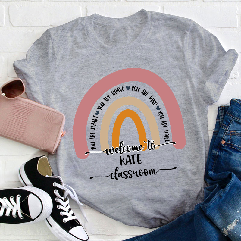 Personalized Welcome To Classroom Teacher T-Shirt