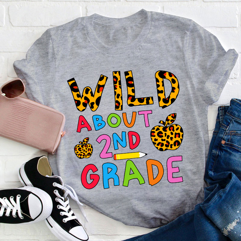 Personalized Grade Wild About 3RD Grade Teacher T-Shirt