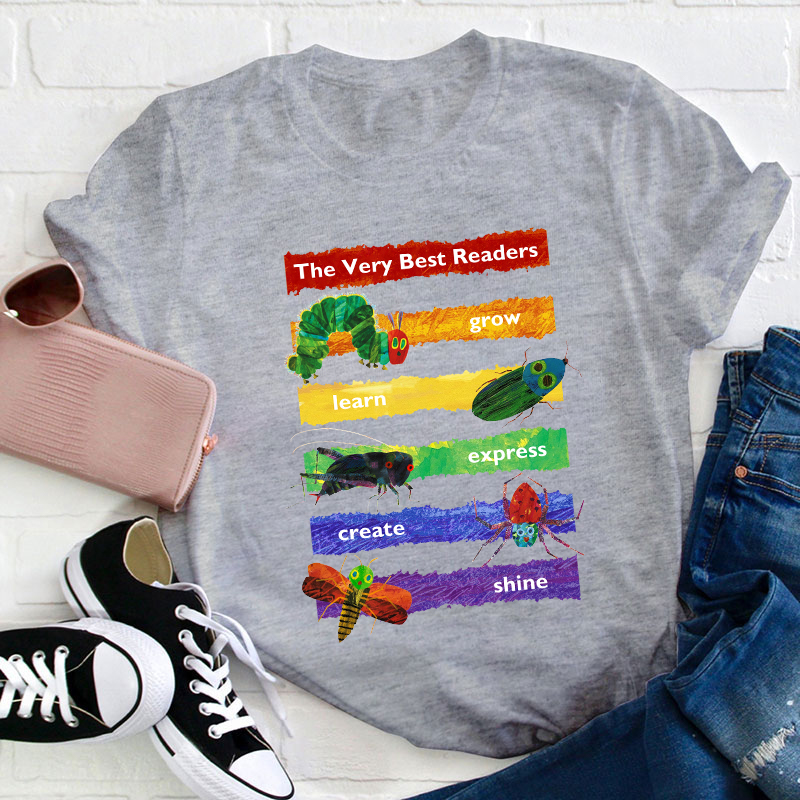 The Very Best Readers The Very Hungry Caterpillar Teacher T-Shirt