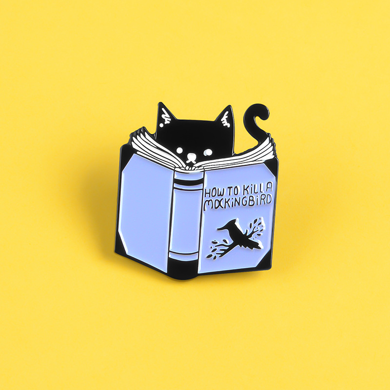 Lovely Reading Black Cat