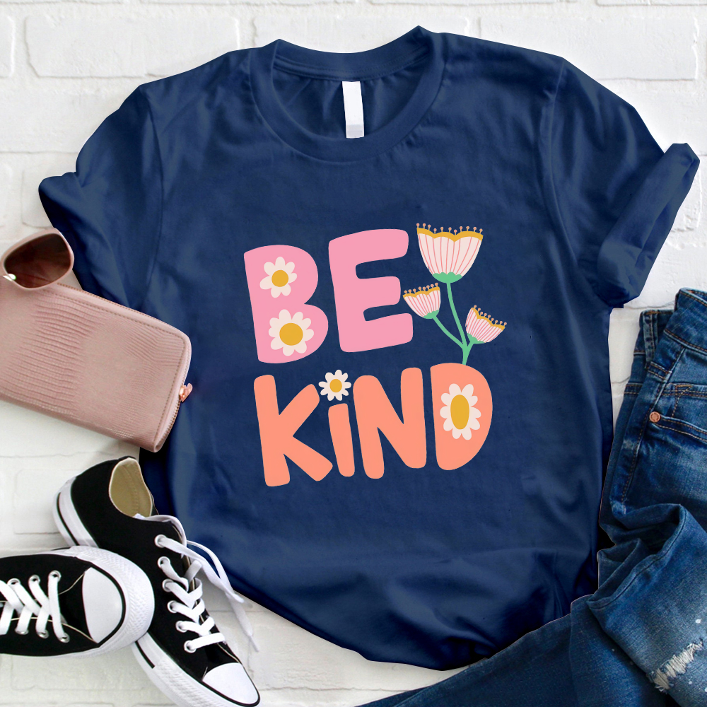 Pinky Flower Be Kind T-Shirt