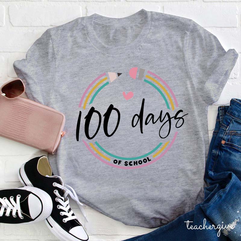 100 Days Of School Teacher T-Shirt