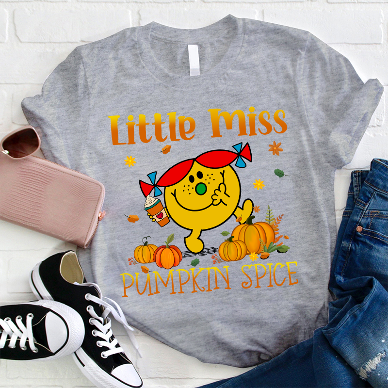 Little Miss With Her Pumpkin Spice Latte T-Shirt
