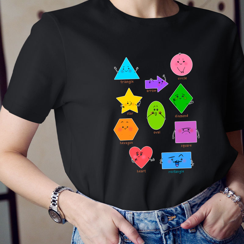Learn Shapes With Me Teacher T-Shirt
