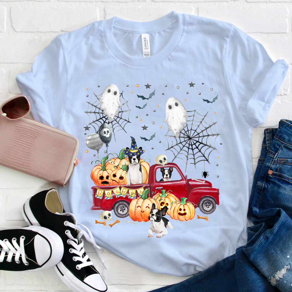 Halloween Pumpkin Car T-Shirt