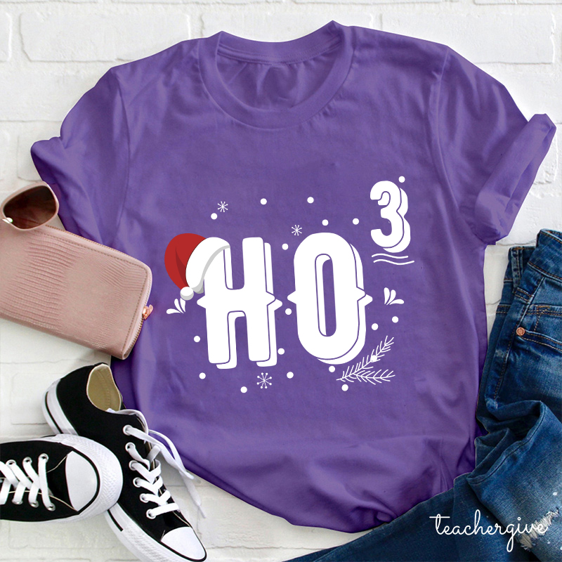 HO HO HO Merry Christmas Teacher T-Shirt
