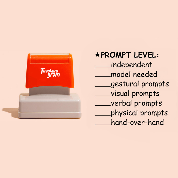 Prompt Level Large Rectangle Stamp