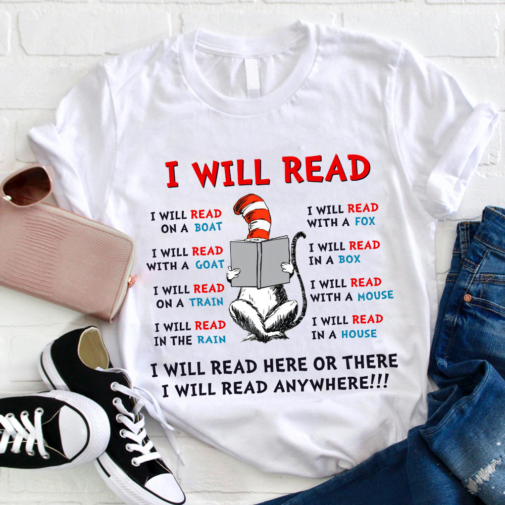 I Will Read Anywhere T-Shirt