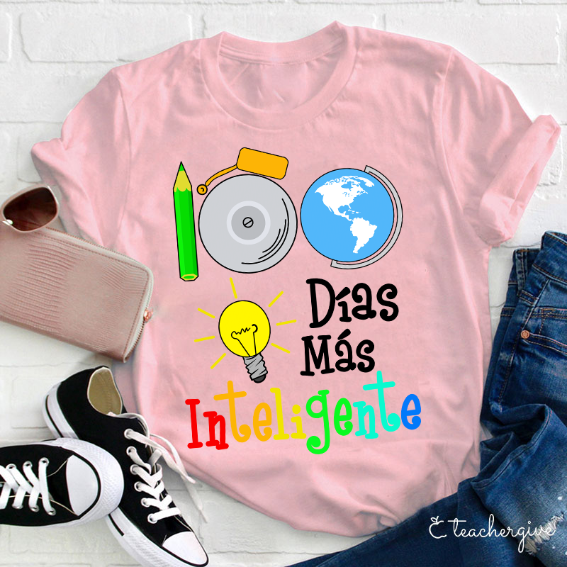 100 Días Más Inteligente Teacher T-Shirt