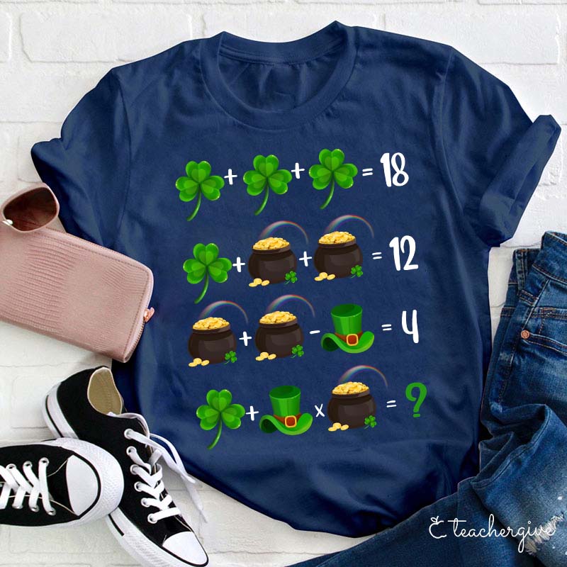 Lucky Math Teacher T-Shirt