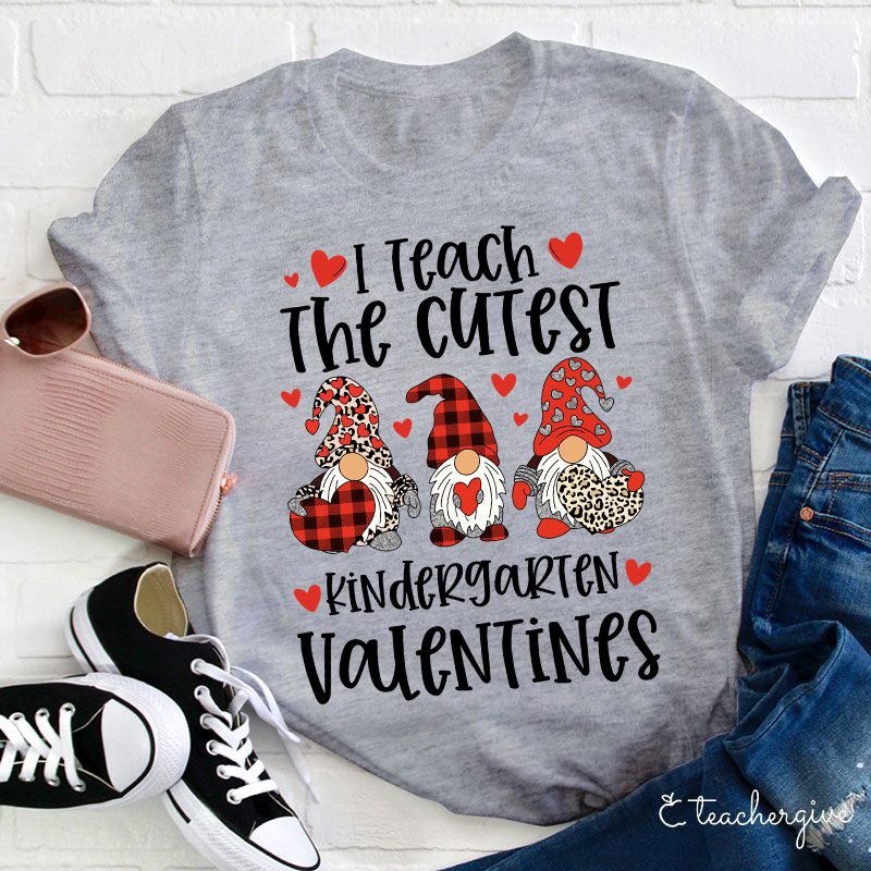 Personalized I Teach The Cutiest Valentines Teacher T-Shirt