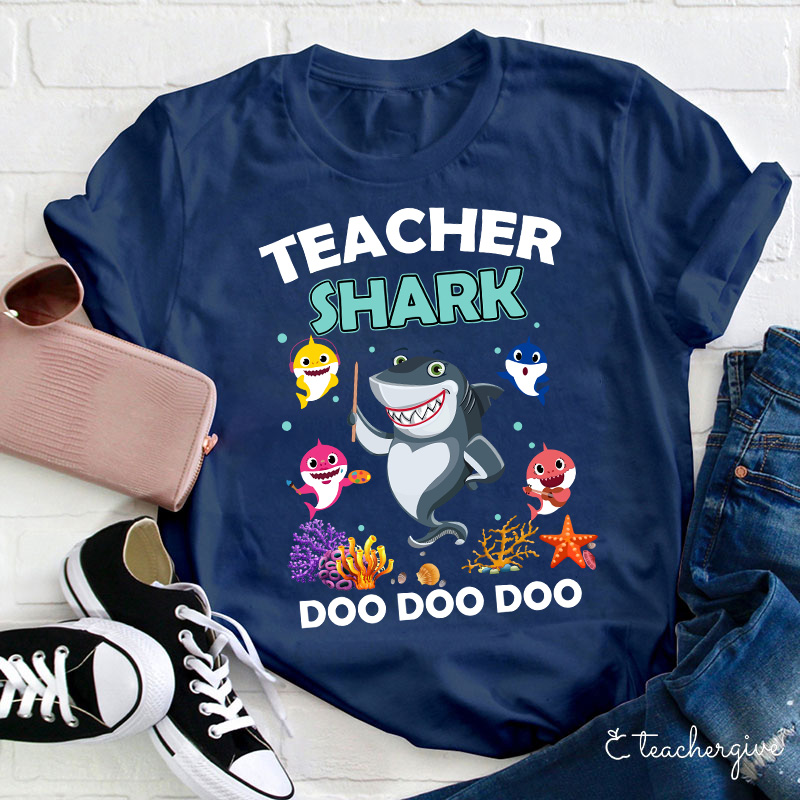 Teacher Shark Doo Doo Doo Teacher T-Shirt