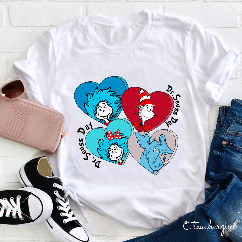 Helllo Dr. Seuss Day Teacher T-Shirt