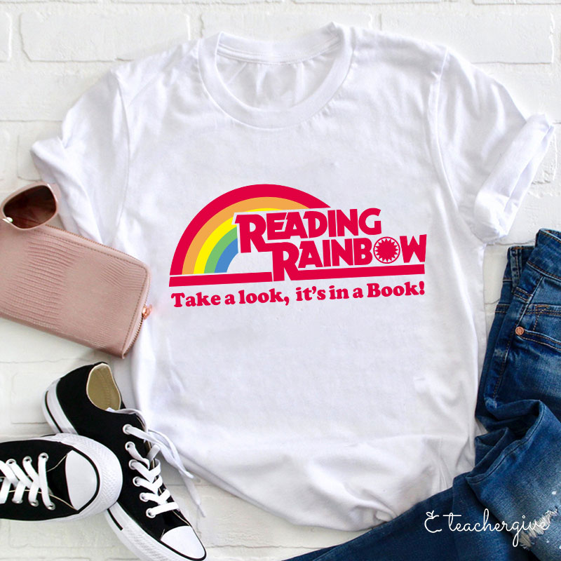 Take A Look It's In A Book Teacher T-Shirt