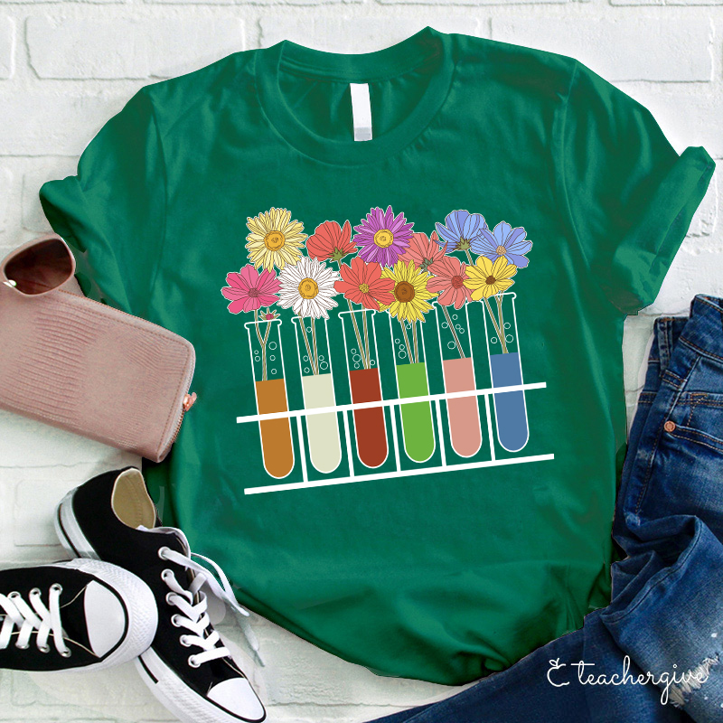 Grow Some Flower Here Teacher T-Shirt