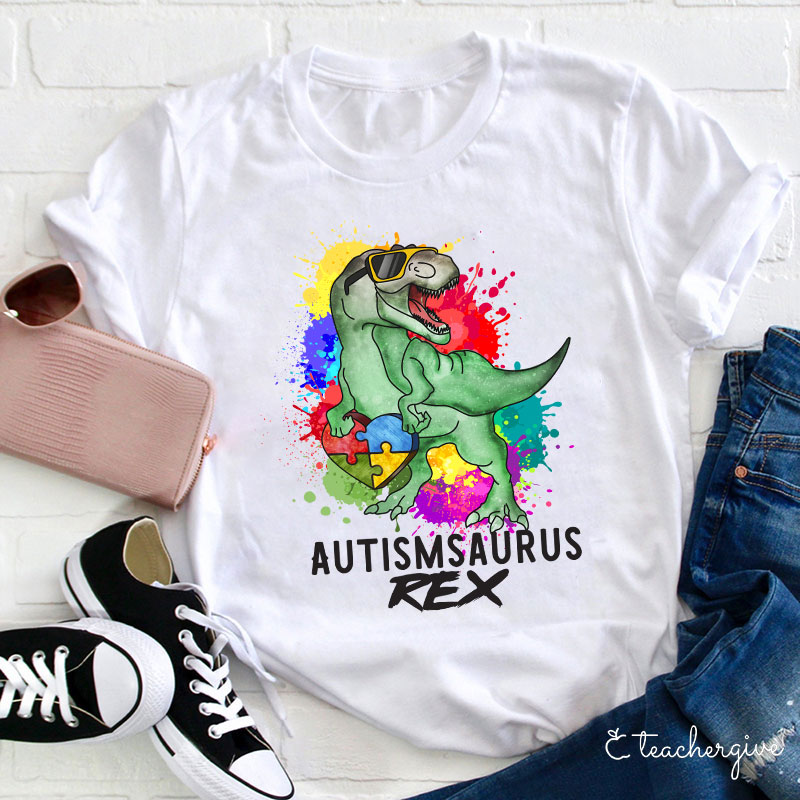 Autismsaurus Teacher T-Shirt