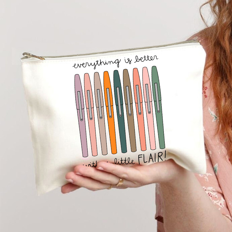 Everything Is Better With A Little Flair Makeup Bag
