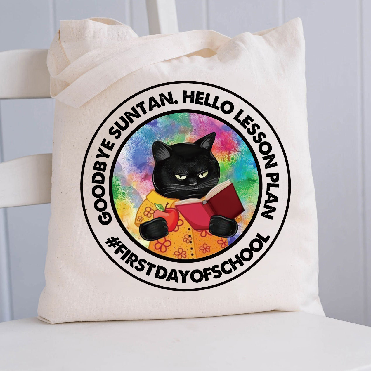 Goodbye Suntan Hello Lesson Plan Tote Bag