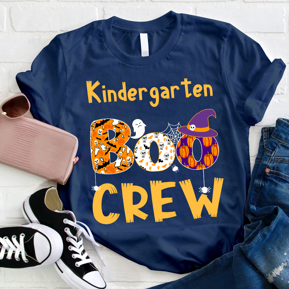 Personalized Kindergarten Boo Crew T-Shirt
