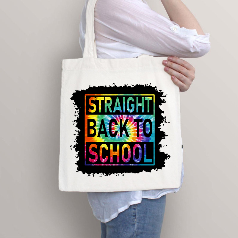 Straight Back To School Tote Bag