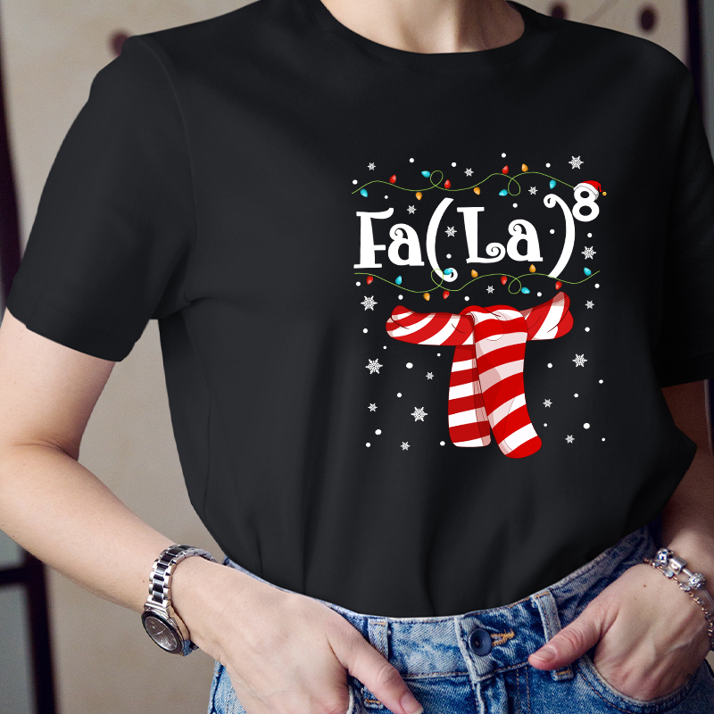 Falalala Christmas Scaff Teacher T-Shirt