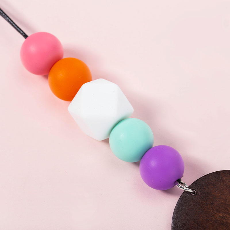 Personalized Beaded Teacher Purple Lanyard