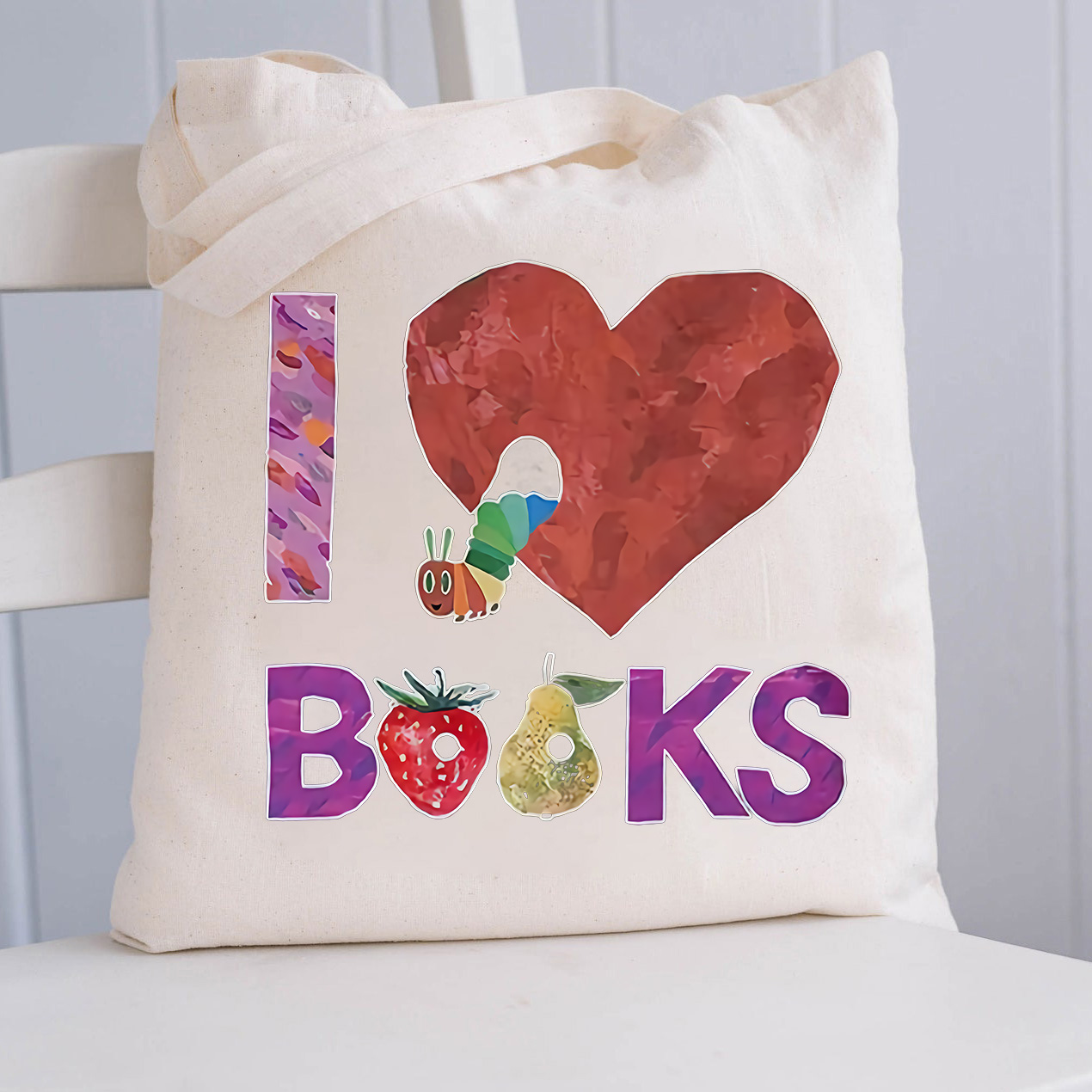 I Love Books Tote Bag