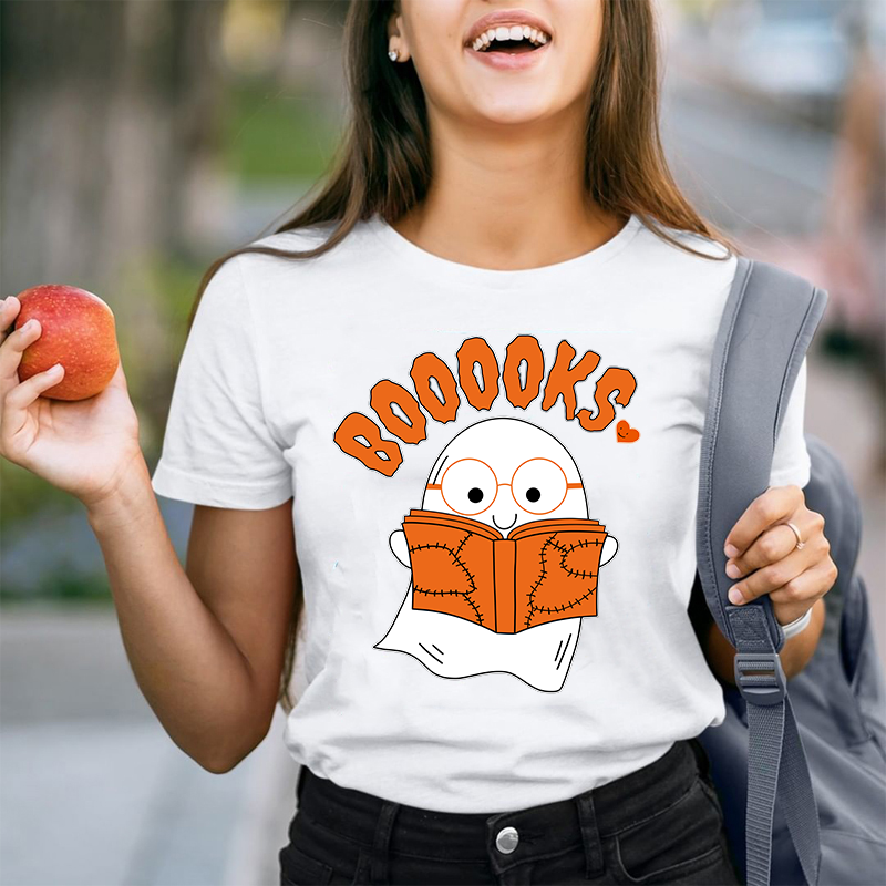 Booooks Cartoon T-Shirt