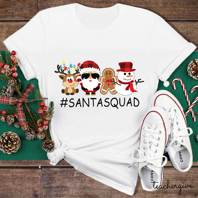 Santa Squad Teacher T-Shirt