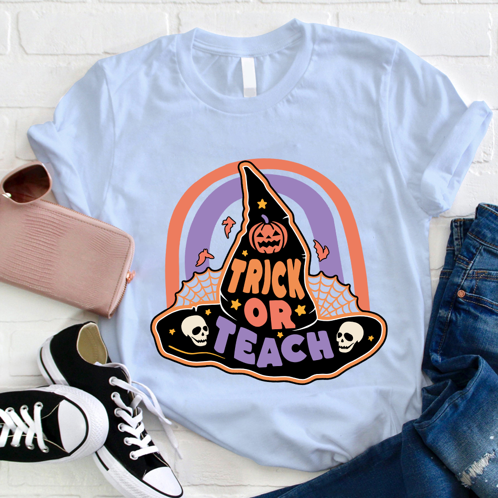 Trick Or Teach Magic Hat Teacher T-Shirt