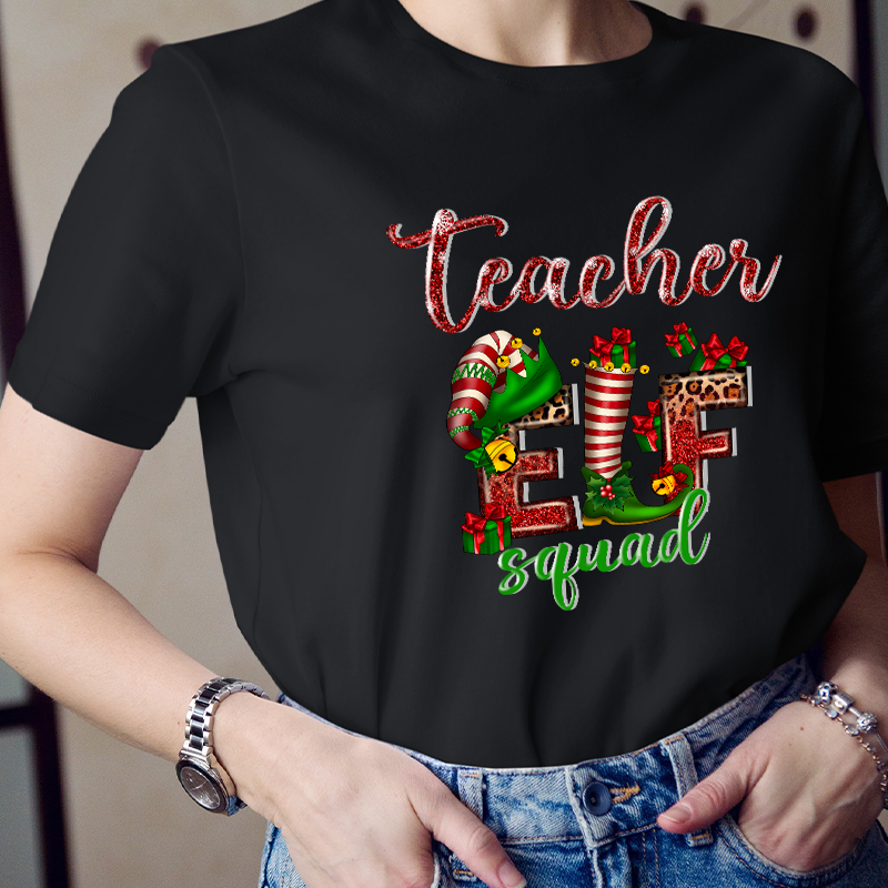 Teacher Elf Squad Teacher T-Shirt
