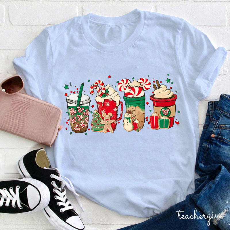 Bet You Want Some Christmas Drink Teacher T-Shirt