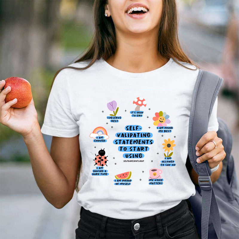 Selfcare Spotlight Teacher T-Shirt
