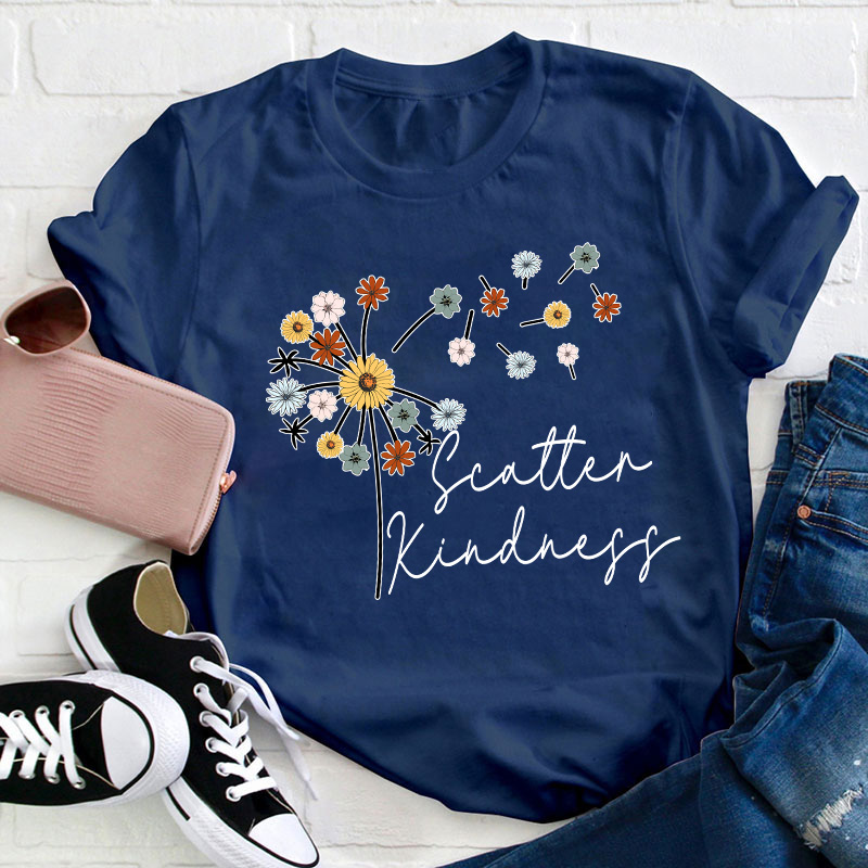 Scatter Kindness Teacher T-Shirt