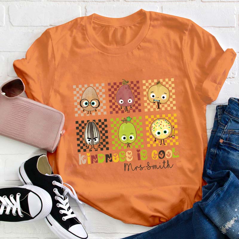Personalized Kindness Is Cool Teacher T-Shirt
