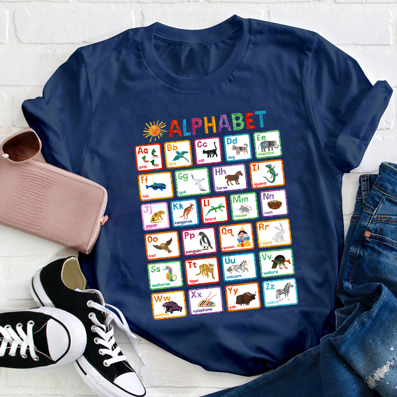 Animals Alphabet Teacher T-Shirt