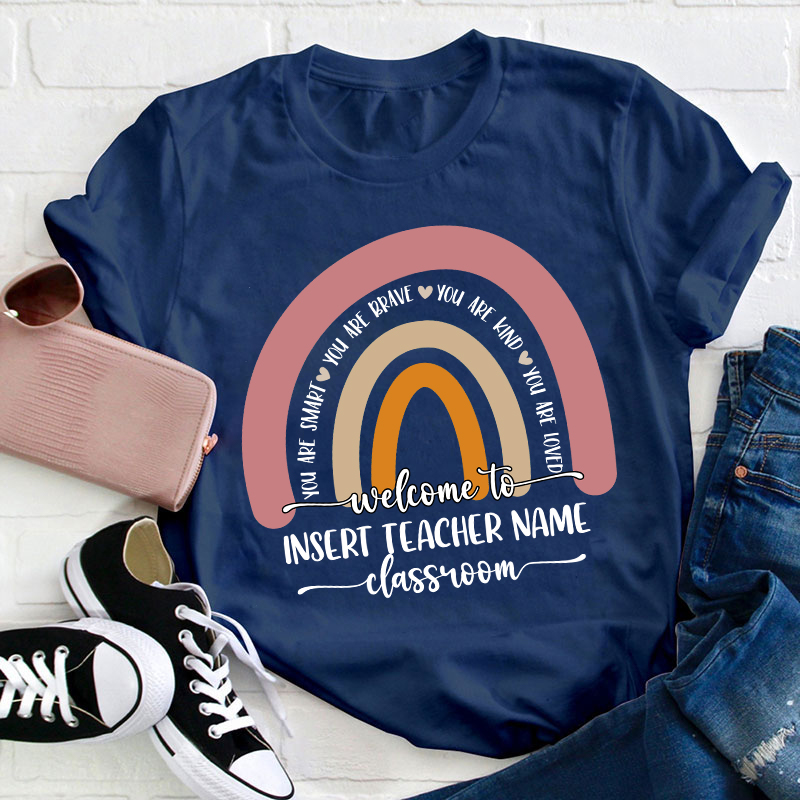 Personalized Welcome To Classroom Teacher T-Shirt
