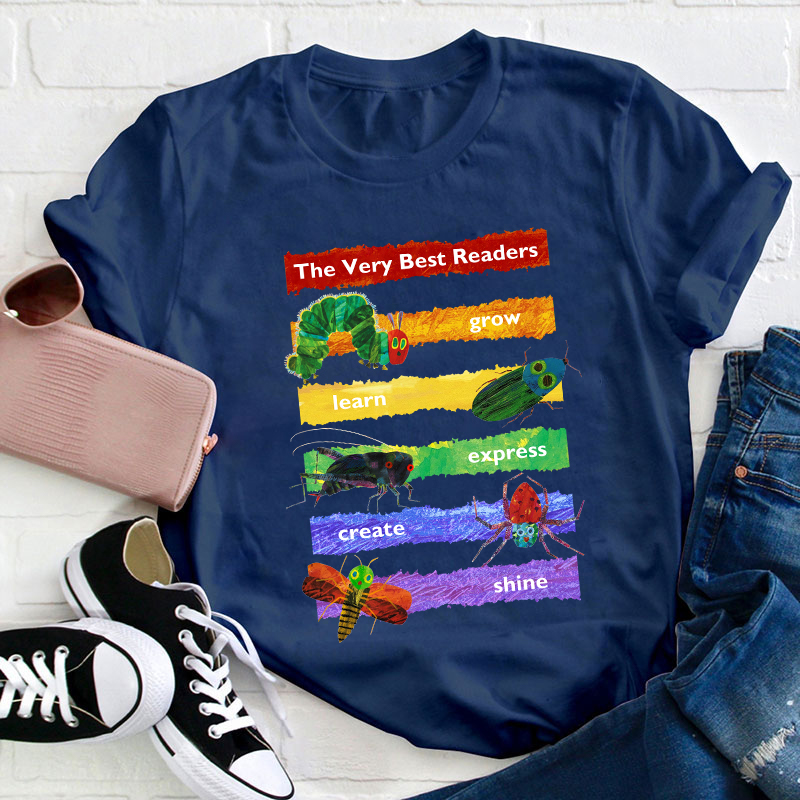 The Very Best Readers The Very Hungry Caterpillar Teacher T-Shirt