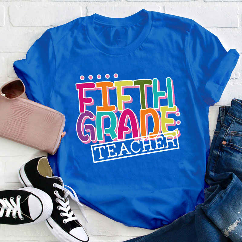 Personalized Grade Teacher T-Shirt