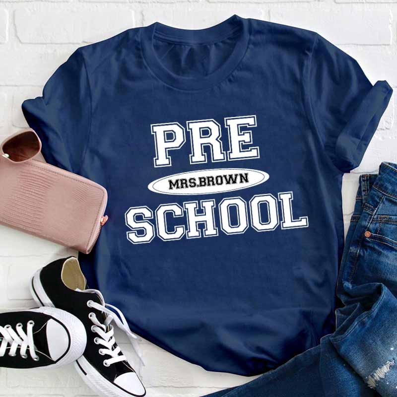Personalized Simple Style Teacher T-Shirt