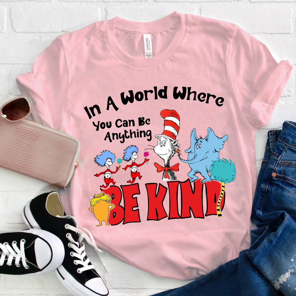 In A World Where You Can Be Anything Circus Figures T-Shirt