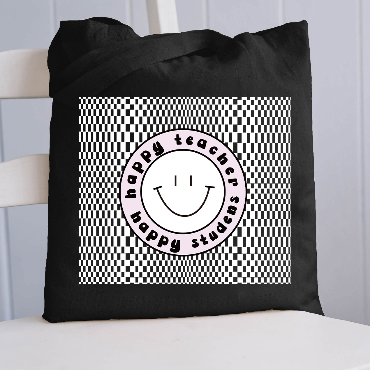 Happy Teacher Happy Students Tote Bag